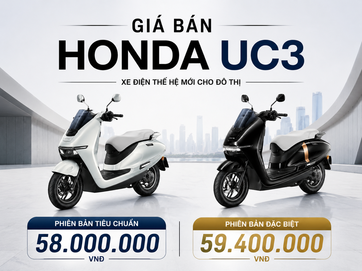 Giá bán Honda UC3 mới nhất